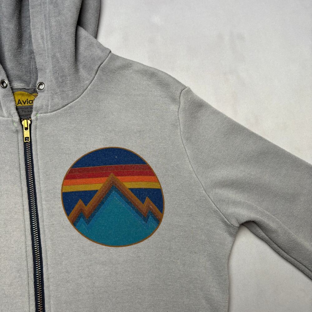 Aviator Nation Rainbow Mountain Full Zip Hoodie Women's Small Faded Retro - Picture 4 of 13